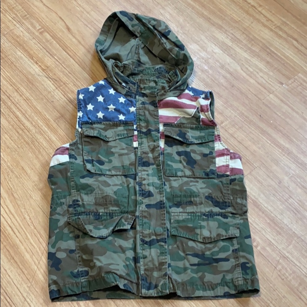 American Flag Camouflage Vest. Women Camo Vest